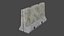 Cracked Concrete Barricade