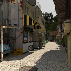 Japanese Alley 1 Remastered model