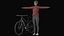 3D Woman Bike Rider model