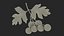 Hawthorn Berry Branch Fur 3D