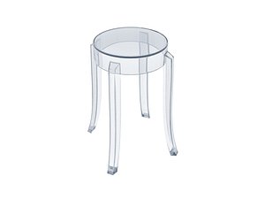 kartell tiptop stool 3D model