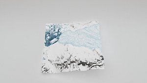 3D High Quality Snow Landscape 3D Model model