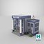 Low Poly Cartoon Police Station