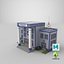 Low Poly Cartoon Police Station