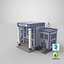 Low Poly Cartoon Police Station