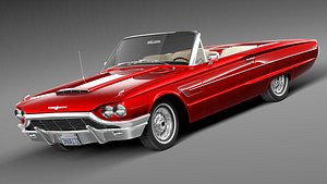 3d thunderbird 1965 convertible antique
