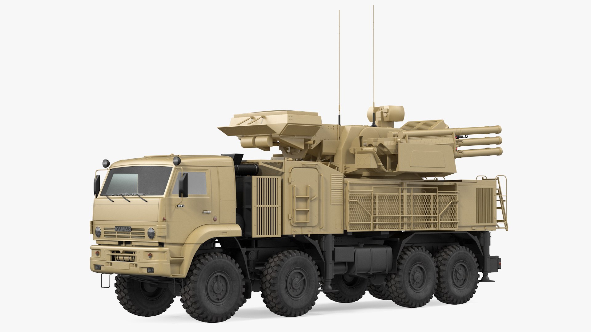 Pantsir S1 SA 22 Desert Camo 3D model preview