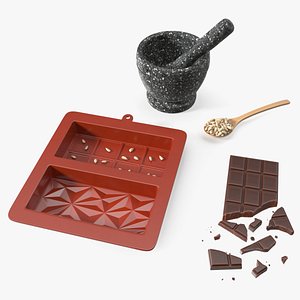 3D Chocolate Making with Sunflower Seeds model