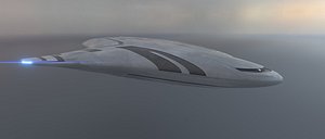 Asimetric Spaceship 3D model