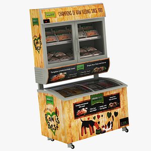 Pet Shop Natures Menu Pet Food Fridge 1 3D model