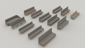 Railclone Procedural Banquette seating