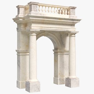 3D Classic Tuscan Entrance model