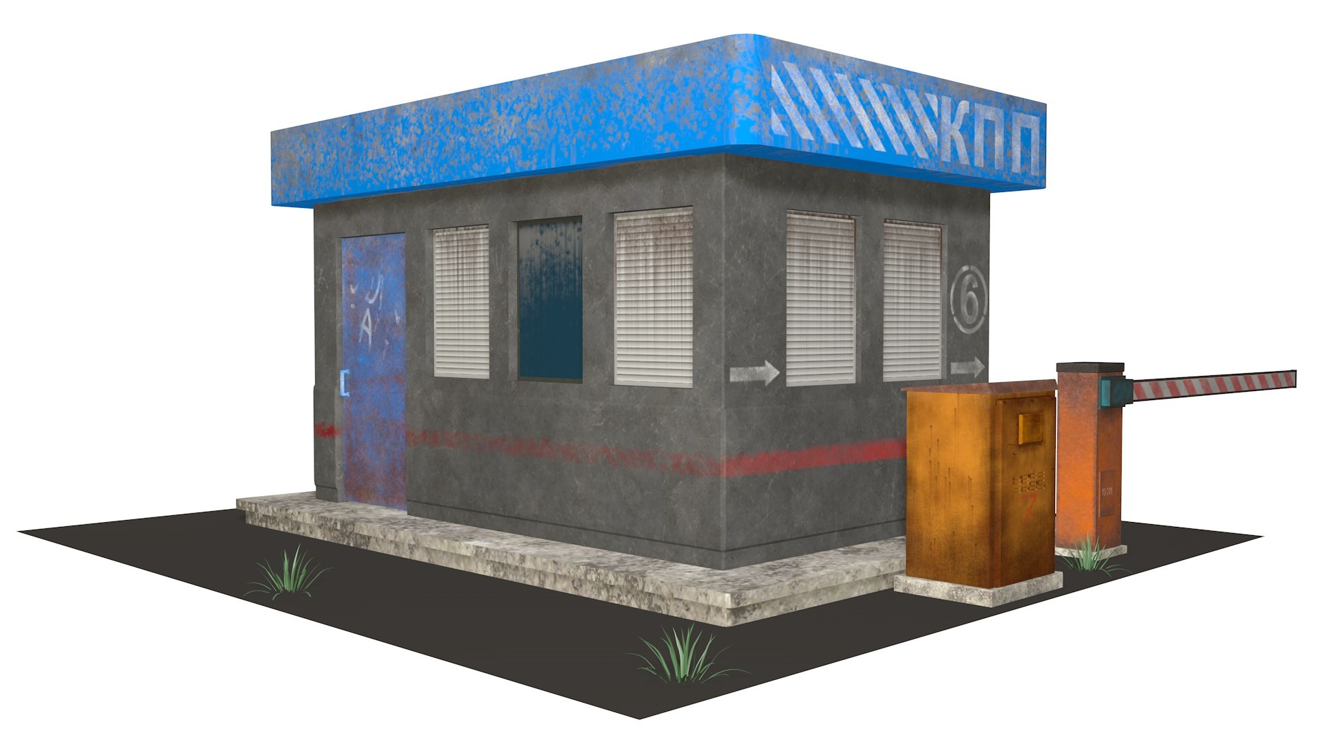 3D Model Security Booth - TurboSquid 1697888
