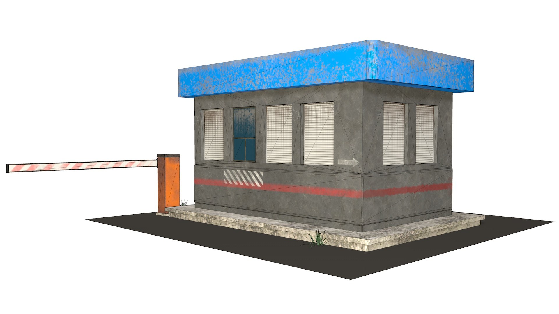 3D Model Security Booth - TurboSquid 1697888