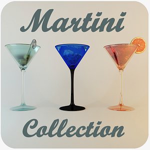 3d martini olives