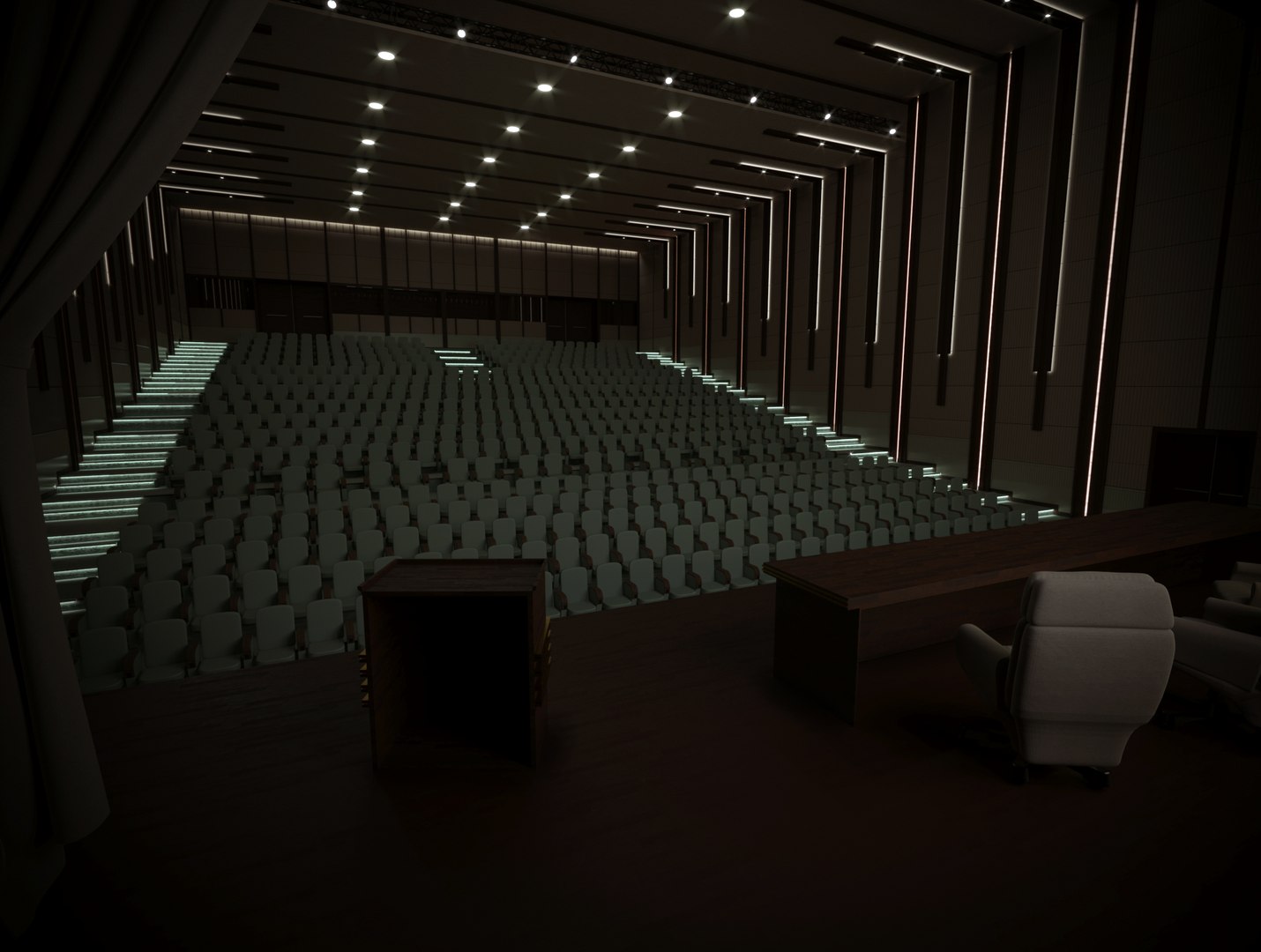 Convention Hall 3D Model - TurboSquid 2146495