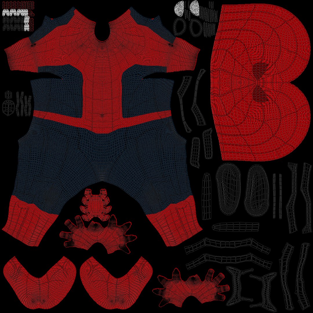 Spider Man model https://p.turbosquid.com/ts-thumb/mi/9zYBNo/o4/uv/png/1684894968/1920x1080/fit_q87/25645ea3b0614099a1d90d69d72ef011f4955891/uv.jpg