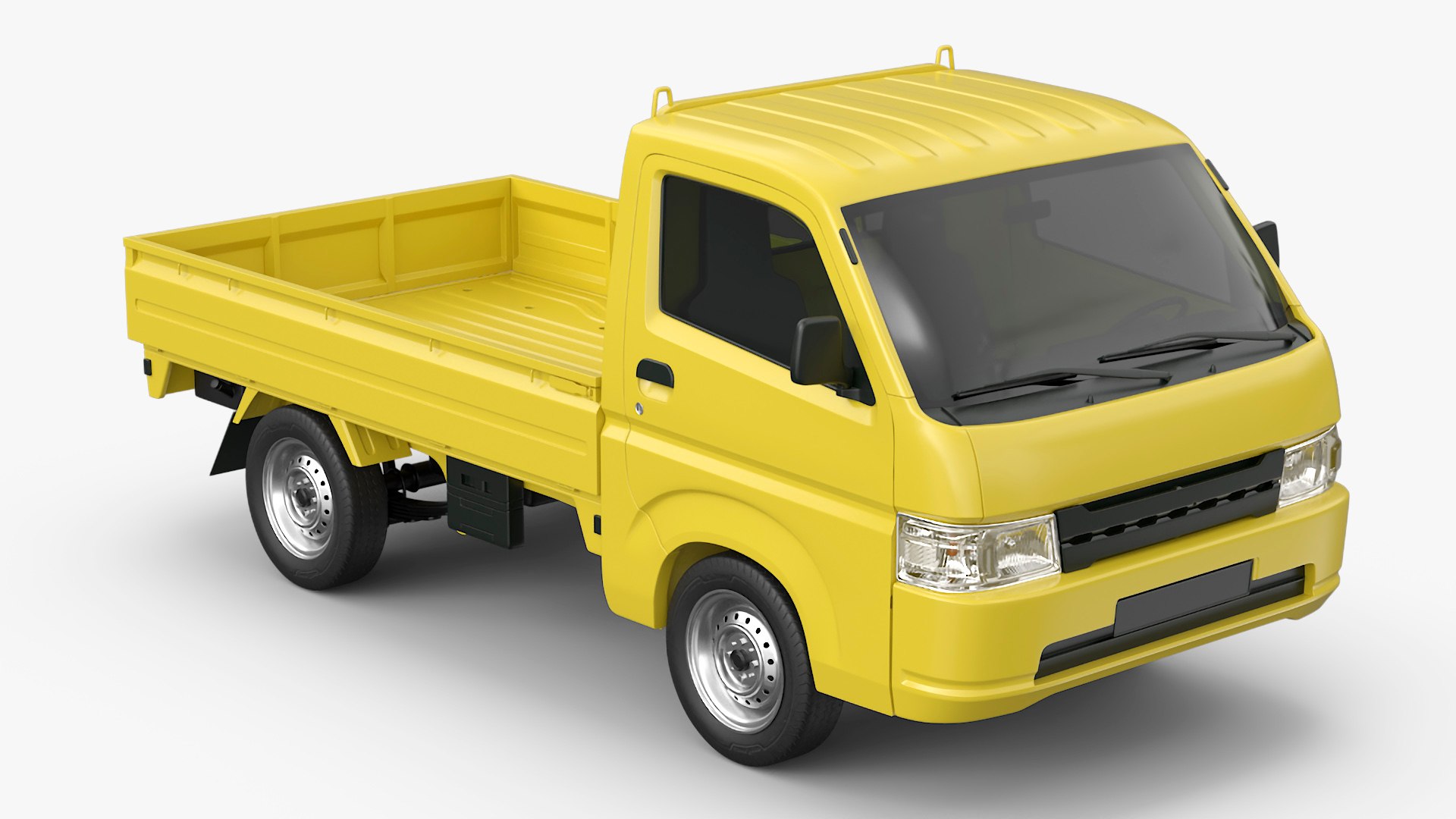 Truck for Transportation Carry Simplified 3D model preview