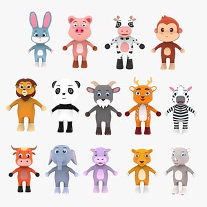 Little Animal Pack 2 Animated 3D model
