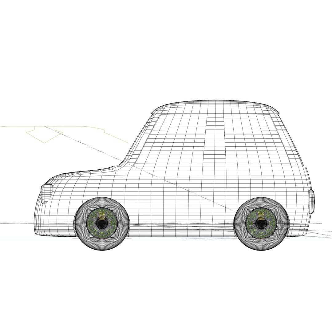 3D Model Mr Bean Car Morris Mini Chibi - TurboSquid 2267280