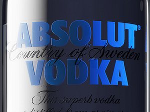 absolut vodka 3d model