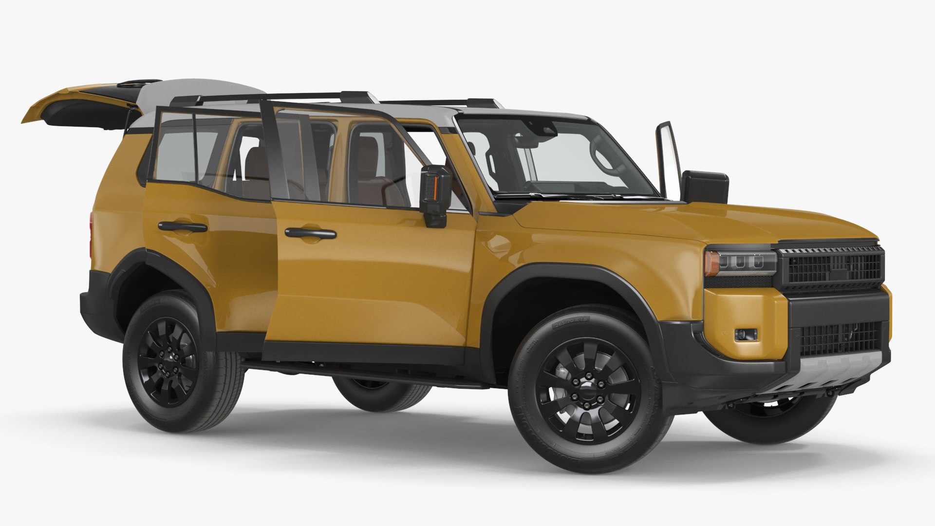 Off-Road SUV Vehicle Rigged for Maya 3D model preview