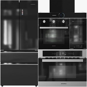 MAUNFELD Appliance Collection 13 MFF190NFDB01 AEOC6040B MCMO449S KA-00022593 AVI3028SFBK 3D
