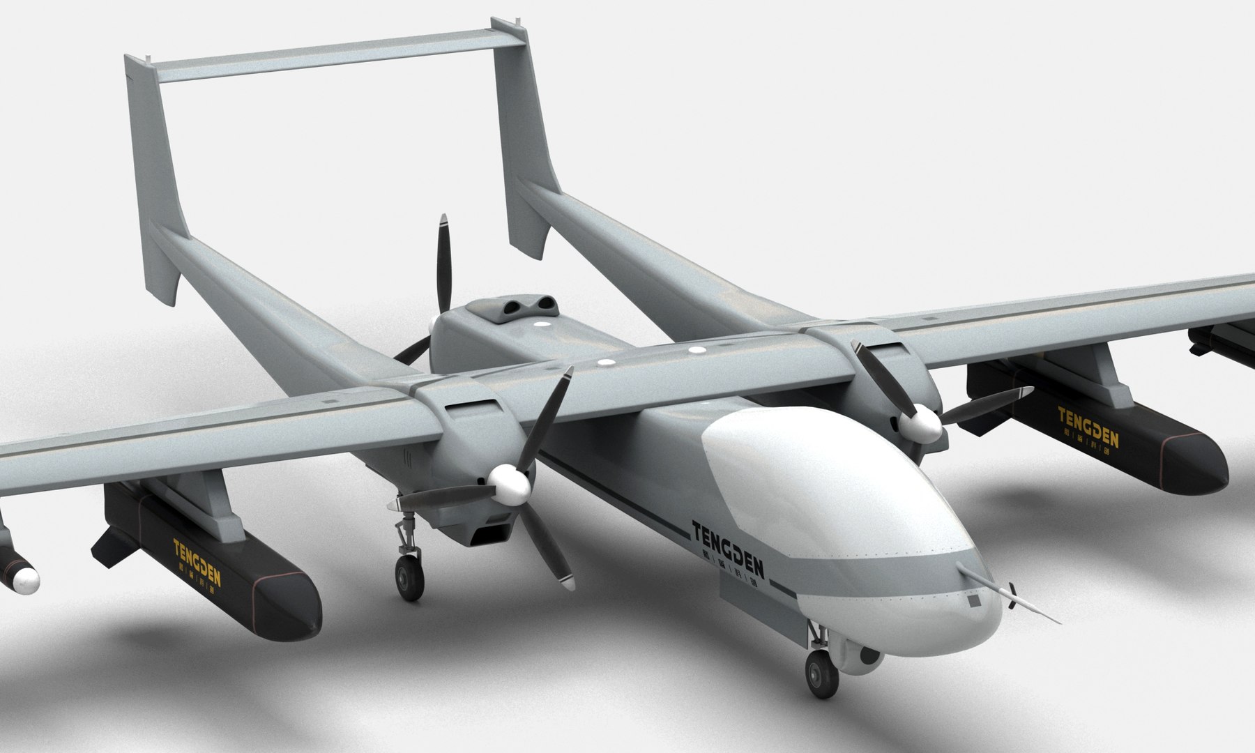 Twin-tailed Scorpion UAV 3D Model - TurboSquid 2241287