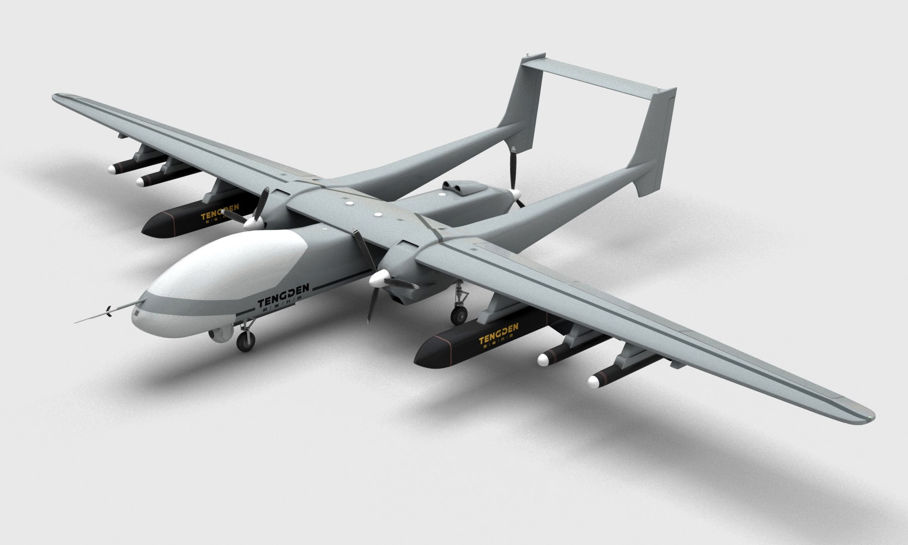 Twin-tailed Scorpion UAV 3D Model - TurboSquid 2241287