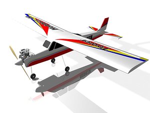 remote control trainer40 plane 3d model