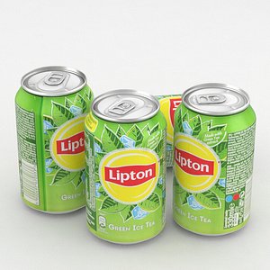 3D beverage lipton green ice