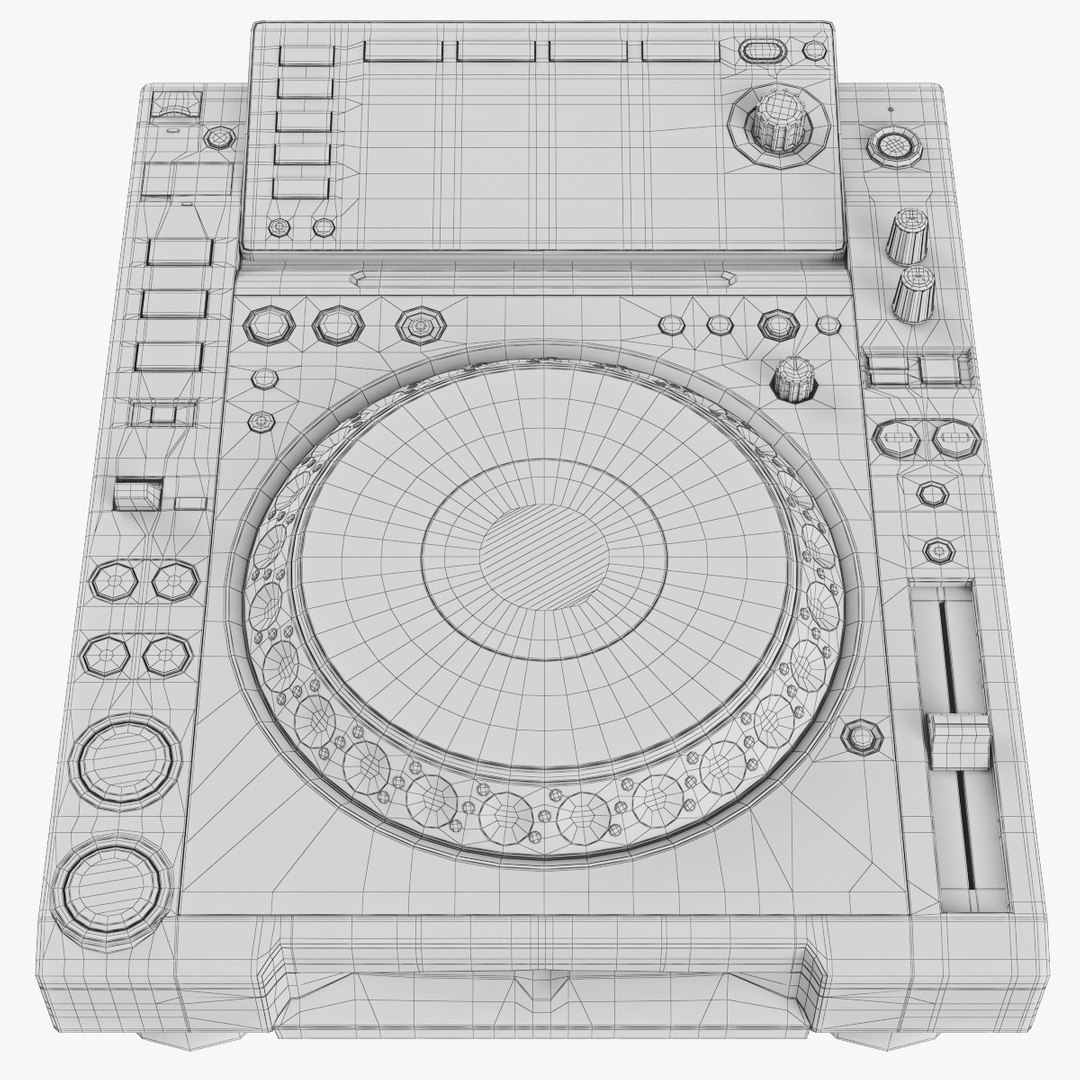 dj player pioner cdj-2000 3d model