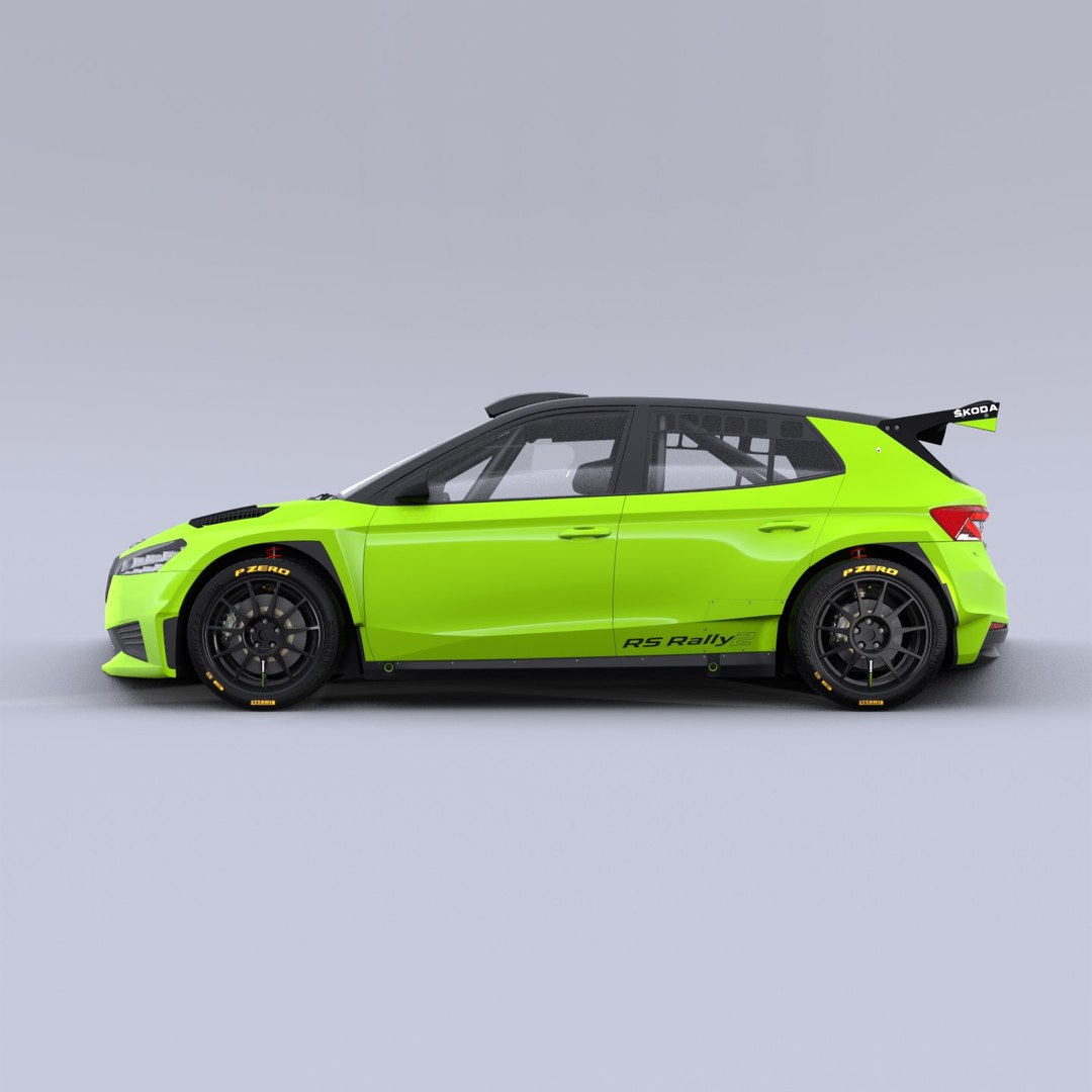 Skoda Fabia Rally 2 RS 2022 2023 3D Model - TurboSquid 2058615