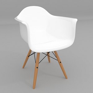 3d model chair eames daw