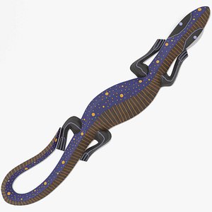 Wooden Gecko Wall Art