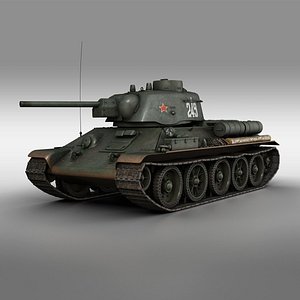 T-34-76 UZTM- Model 1943 - Soviet tank - 249 3D