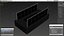 Black Bio Ethanol Fireplace Switched Off