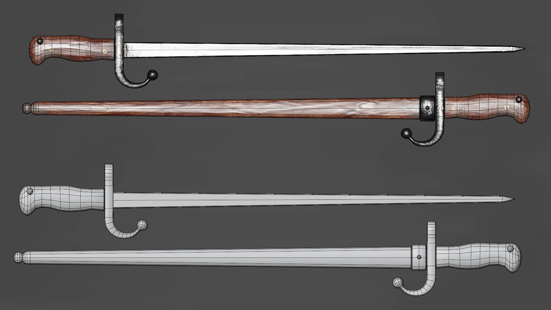 3D model Bayonet https://p.turbosquid.com/ts-thumb/mi/yR2jdn/4U/wire/jpg/1641352613/1920x1080/fit_q87/20710f07aa26b02823e7a9392cf55e1213fd336b/wire.jpg