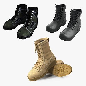 military boots 3D model