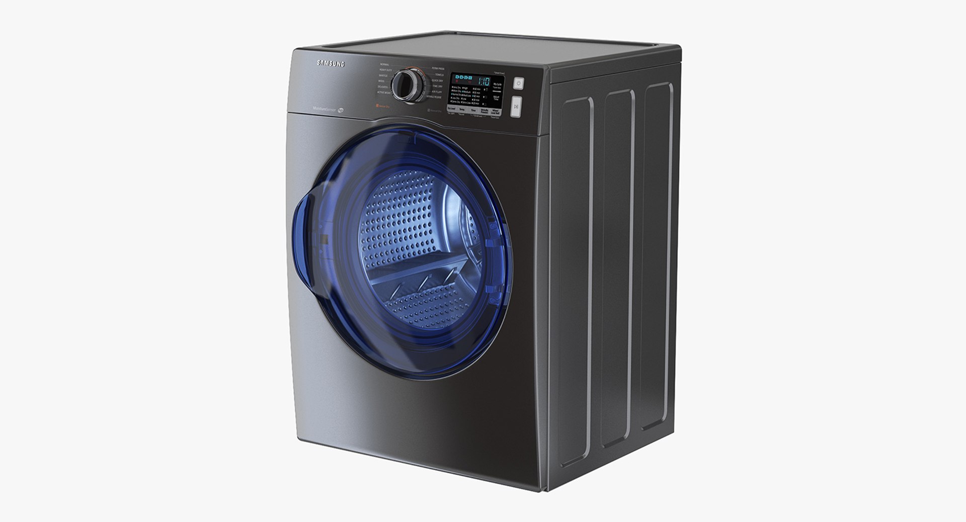 Inox Front Load Dryer Samsung 3D model preview