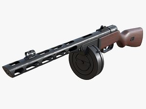 PPSh-41 Soviet submachine gun 1942
