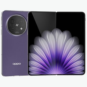 3D model OPPO Find N5 Dusk Purple