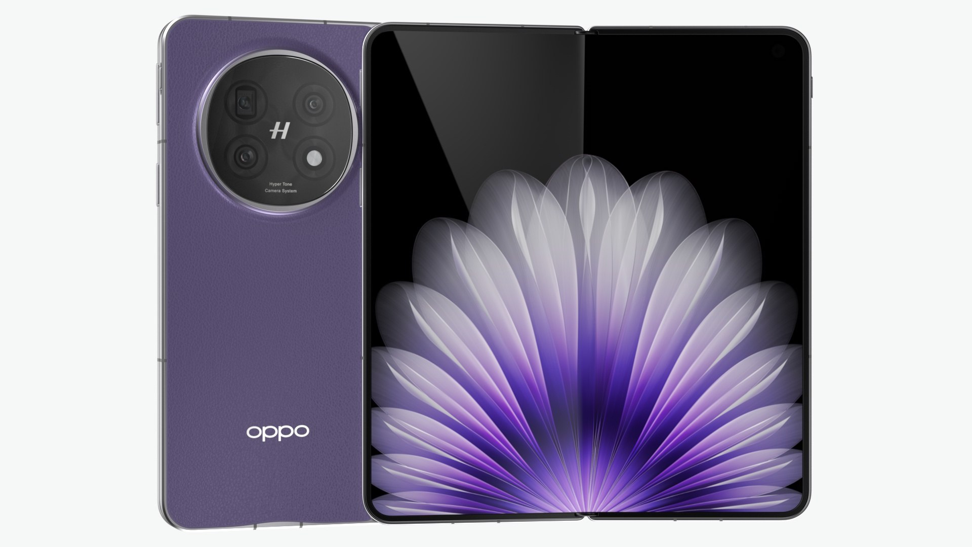 3D Model OPPO Find N5 Dusk Purple - TurboSquid 2366980