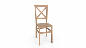 3D Wooden Chair