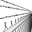 Chain Fence - Barbed Wire _ High detailed.