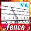 Chain Fence - Barbed Wire _ High detailed.