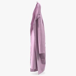 3D Pink Laboratory Coat Hanging