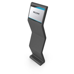 Sleek 3D Kiosk Model 3D