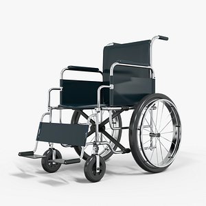 Wheelchair Medical Low-poly 3D model
