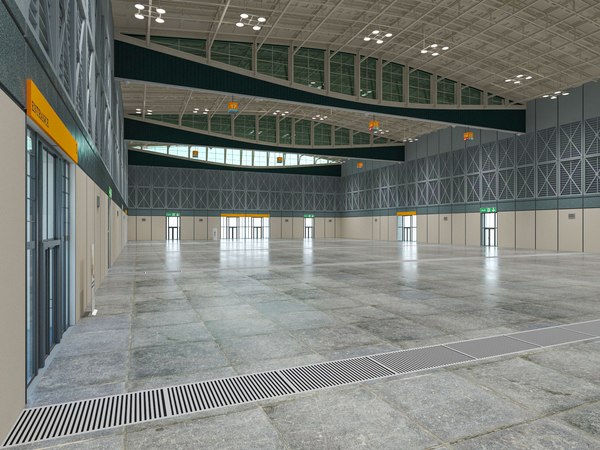 Exhibition Hall 30 interior and exterior 3D Model 3D model